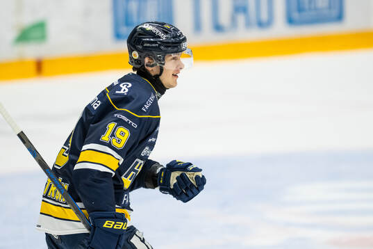 HV71s Henrik Borgström jublar