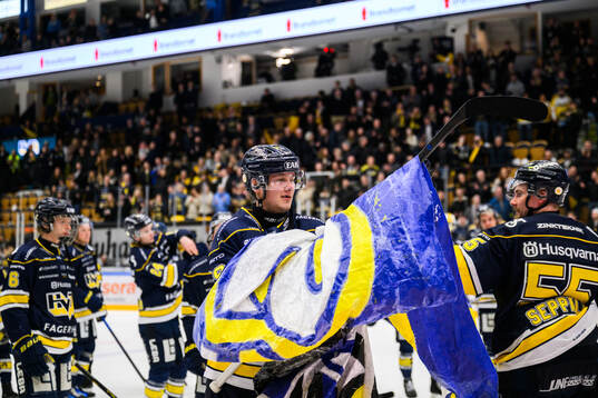 HV71s Henrik Borgström jublar