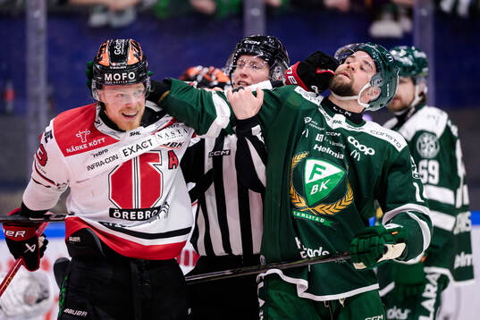 Örebros Christopher Mastomäki och Färjestads Henrik
