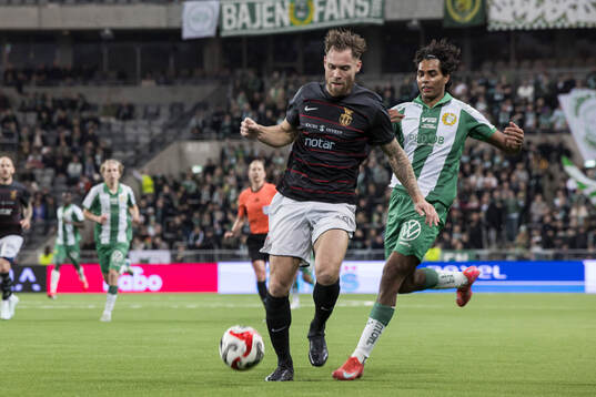 FC Stockholms David Fällman och Hammarbys Jonathan Karlsson