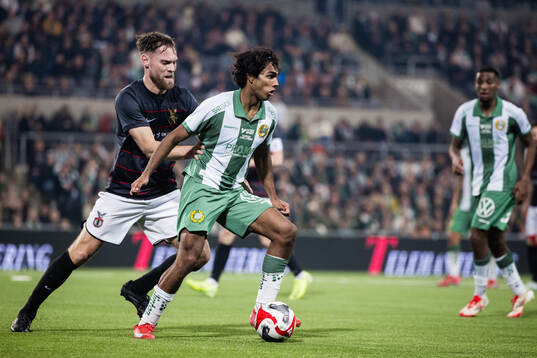 FC Stockholms David Fällman och Hammarbys Jonathan Karlsson