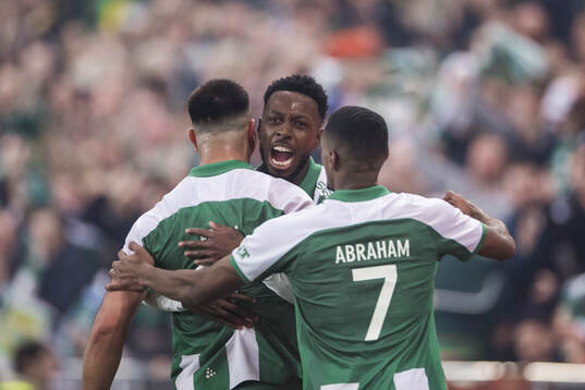 Hammarbys Jusef Erabi, Shaquille Pinas och Paulos Abraham