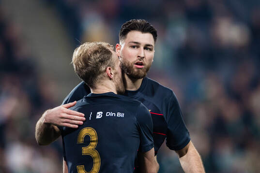 FC Stockholms Luka Dobrijevic och Jens Stigedahl