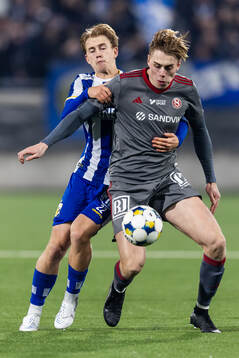 SandvikensWilliam Thellsson och IFK Göteborgs Noah Tolf