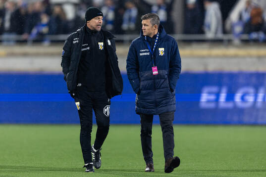 IFK Göteborgs assisterande tränare Joachim Björklund och