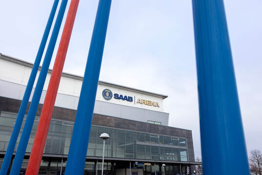 Exteriör vy av Saab Arena