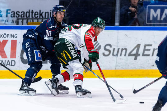 Linköpings Lance Bouma och Frölundas Linus Nässen
