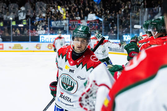 Frölundas Linus Nässen jublar