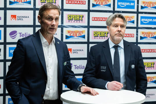Frölundas tränare Roger Rönnberg och Linköpings