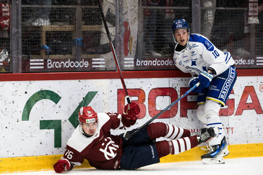 Timrås Lukas Pilö och Leksands Anton Johansson