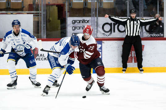 Leksands Patrik Zackrisson och Timrås Filip Hållander