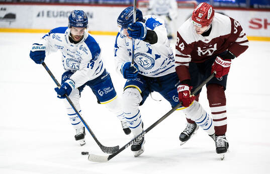 Leksands Oskar Lang och Timrås Sebastian Hartmann