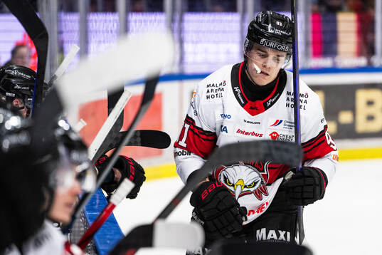 Malmö Redhawks Axel Sundberg deppar
