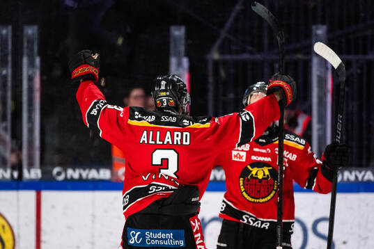 Luleås Frederic Allard jublar