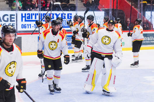 Brynäs spelare jublar
