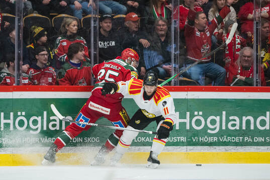 Brynäs Jordan Schroeder och Modos Sam Vigneault