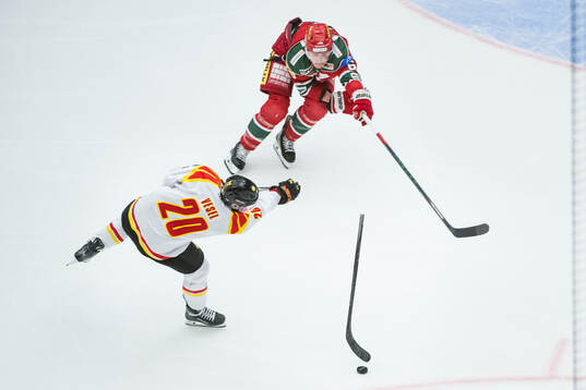 Brynäs Tyler Vesel och Modos Paul Ladue