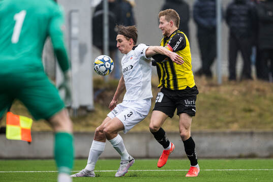 Helsingborgs Wilhelm Nilsson och Häckens Simon Gustafson