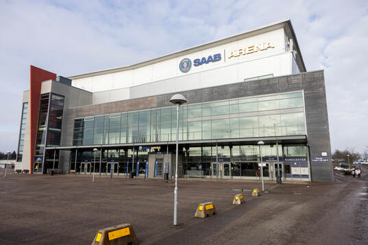 Exteriör vy av Saab Arena