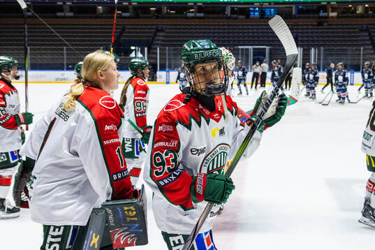 Frölundas Nellie Svensson jublar