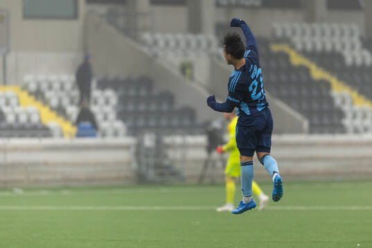 Djurgårdens Keita Kosugi jublar
