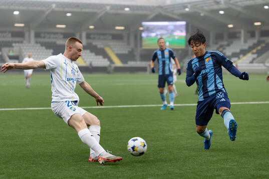 IK Oddevolds Adam Engelbrektsson och Djurgårdens Keita