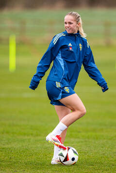 Hanna Lundkvist of the Swedish women's national football