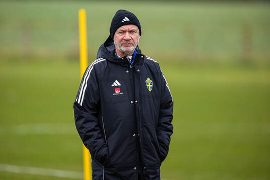Head coach Peter Gerhardsson of the Swedish women's