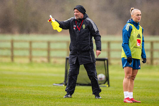 Assistant coach Magnus Wikman of the Swedish women's