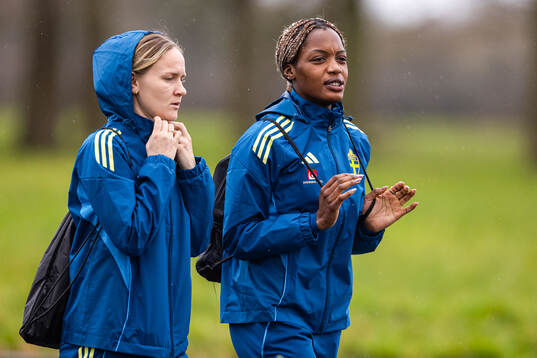 Evelyn Ijeh of the Swedish women's national football team