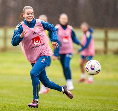 Amanda Nildén of the Swedish women's national football