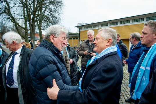 Malmö FFs ordförande Anders Pålsson när Roy Hodgson