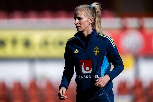 Sofia Jakobsson of the Swedish women's national football