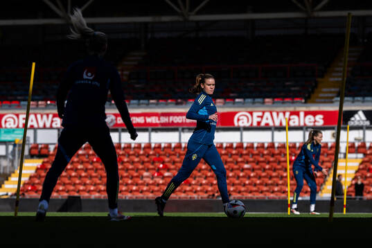 My Cato of the Swedish women's national football team at a