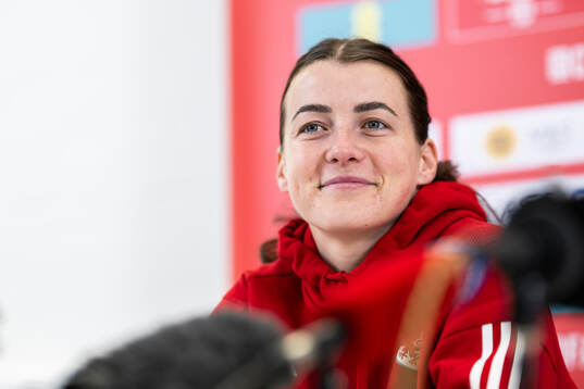 Angharad James of the Welsh women's national football team