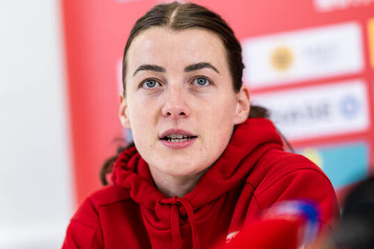 Angharad James of the Welsh women's national football team