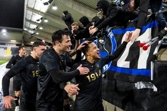 Halmstads Marcus Olsson jublar