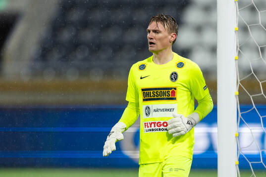 Landskronas målvakt Svante Hildeman