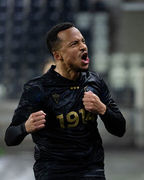 Halmstads Marcus Olsson jublar