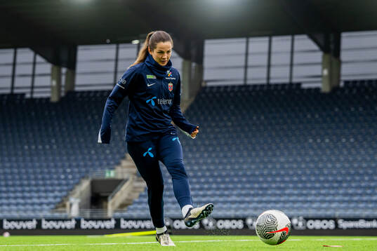 Tuva Hansen of the Norwegian women's national football team