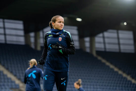 Guro Reiten of the Norwegian women's national football team