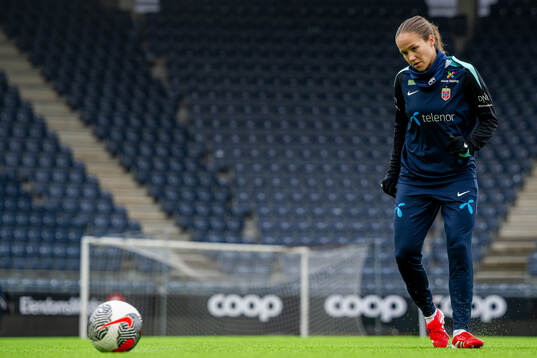 Guro Reiten of the Norwegian women's national football team