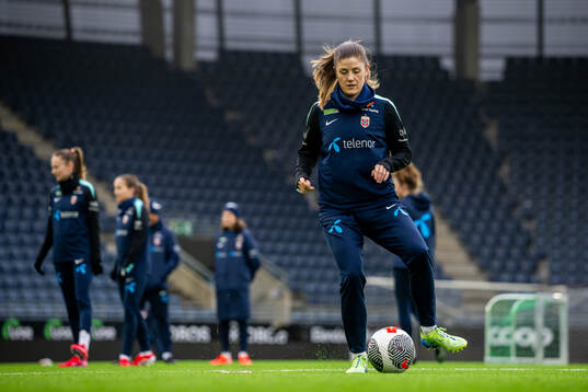 Maren Mjelde of the Norwegian women's national football team