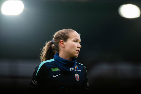 Guro Reiten of the Norwegian women's national football team