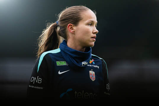 Guro Reiten of the Norwegian women's national football team