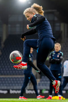Justine Kielland of the Norwegian women's national football