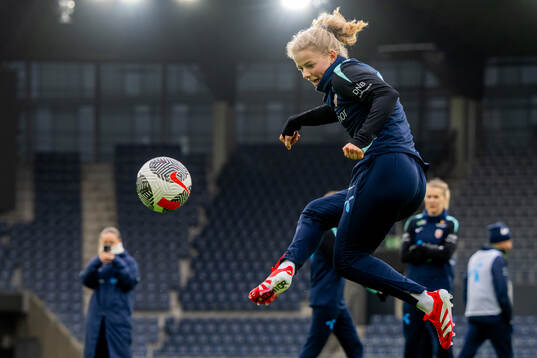 Justine Kielland of the Norwegian women's national football