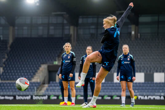 Synne Sofie Kinden Jensen of the Norwegian women's national