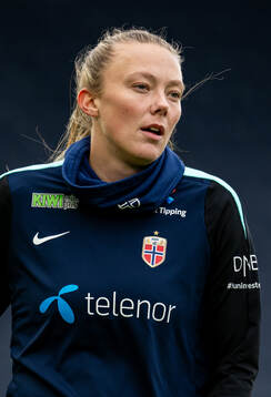 Synne Sofie Kinden Jensen of the Norwegian women's national