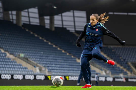 Guro Reiten of the Norwegian women's national football team